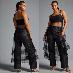 NWT By Anthropologie Sheer Tulle Dress size XL